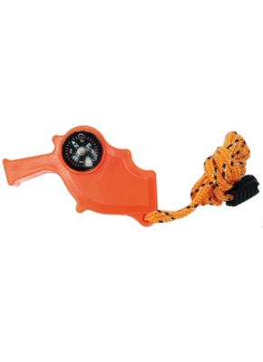 Survival - Signalpfeife - safety - 4 in 1 - orange